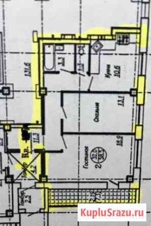 2-к квартира, 58.5 кв.м., 1/18 эт. Калуга