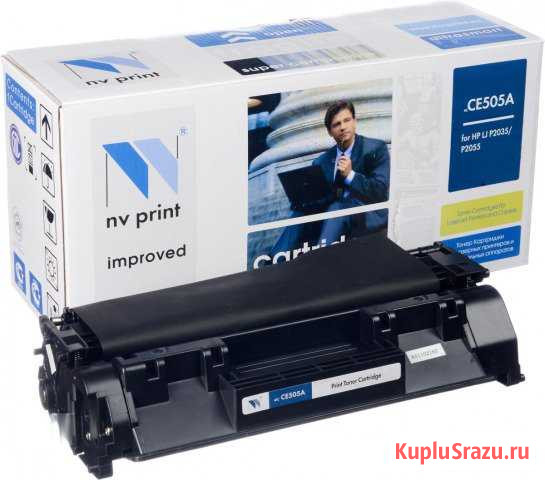 Картридж (HP CE505A) для HP LJ P2035/P2055d/P2055d Нижнекамск - изображение 1