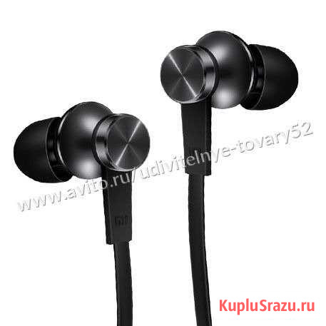 Наушники Xiaomi Piston Basic оригинал, черные Нижний Новгород - изображение 1