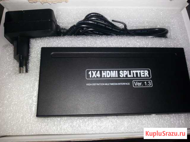 1 x 4 hdmi splitter support 3d Каспийск - изображение 1