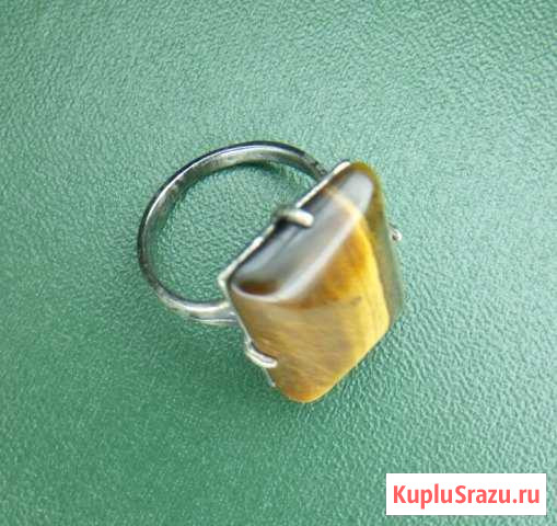 Кольцо и серьги. Тигровый глаз. Обмен Одинцово - изображение 1