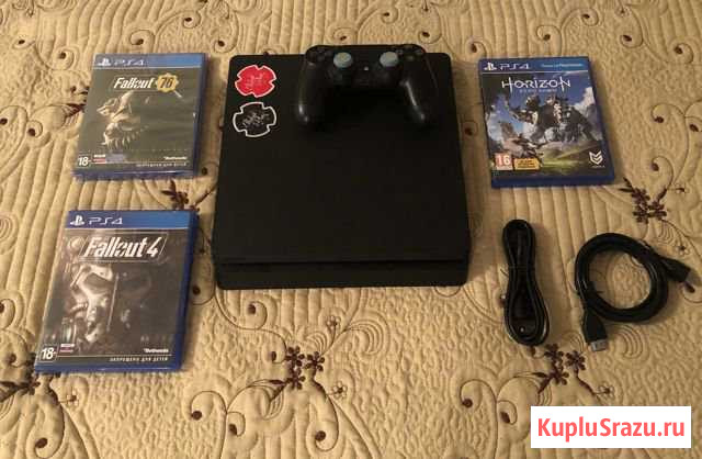 Sony Playstation 4 Slim 500gb + 3 игры и без Владимир - изображение 1