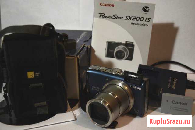 Canon SX200 IS, зарядное устр., аккумулятор, сумка Калуга - изображение 1