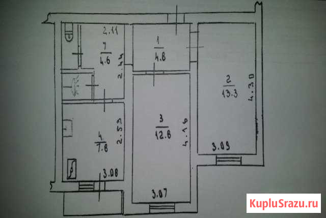 2-к квартира, 45.9 кв.м., 8/9 эт. Щёлкино - изображение 1