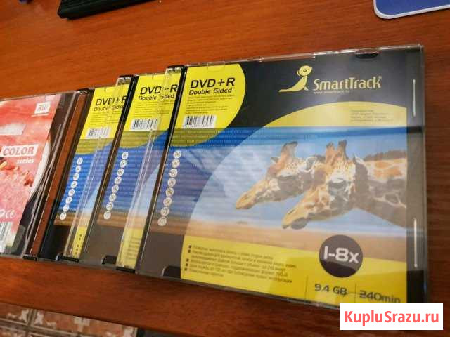 Диски DVD+R double sided Новые 9,4 GB Санкт-Петербург - изображение 1