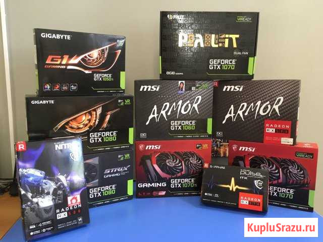 Видеокарты GeForce GTX 1060/1070/1070ti/1080/RTX20 Череповец - изображение 1