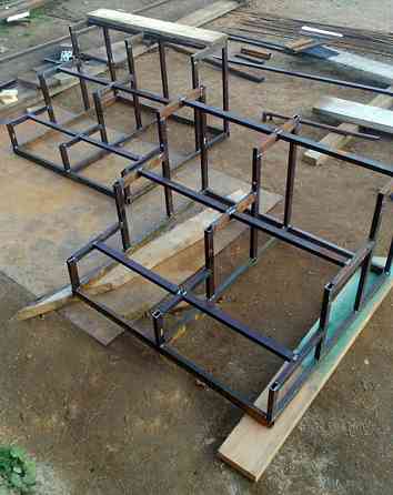 Каркас крыльца по размерам заказчика Лобня