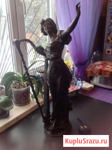 Статуэтка женщина с арфой Жуковский - изображение 1