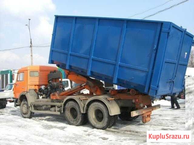 Вывезу строительный мусор контейнером пухто 6-27м3 Санкт-Петербург - изображение 1