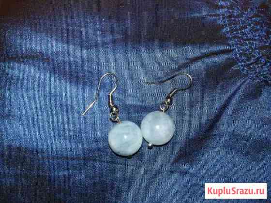Серьги из аквамарина Химки