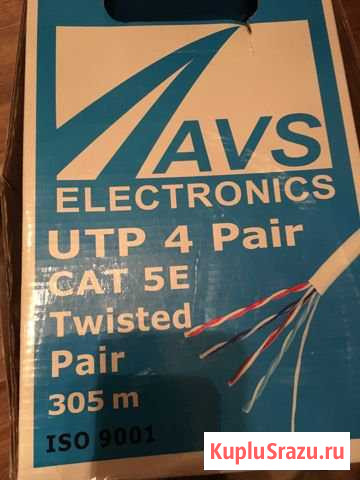 Кабель витая пара UTP 4 pair CAT 5E twisted pair Сергиев Посад - изображение 1
