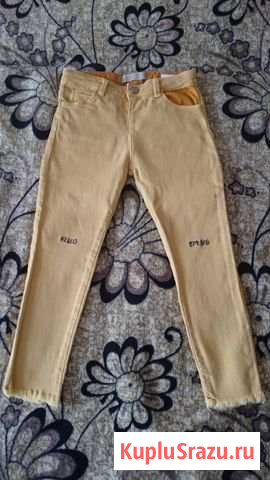 Джинсы Zara жёлтые 104р Калининград - изображение 1