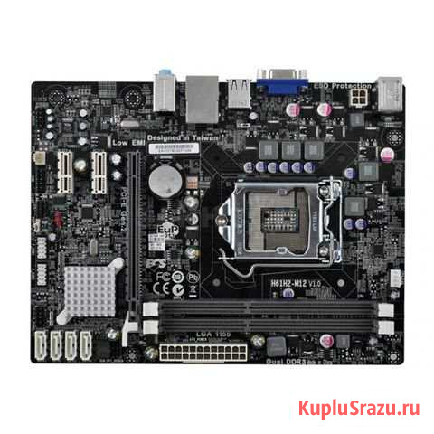 ECS H61H2-M12 (V1.0) lga1155 Магнитогорск - изображение 1