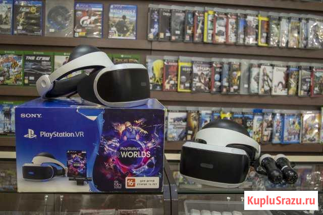 PlayStation VR + PS Camera V2 + VR Worlds Вологда - изображение 1