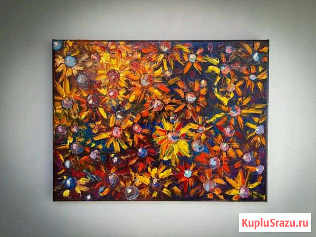Картина Цветочная симфония. Холст, масло Владивосток - изображение 1