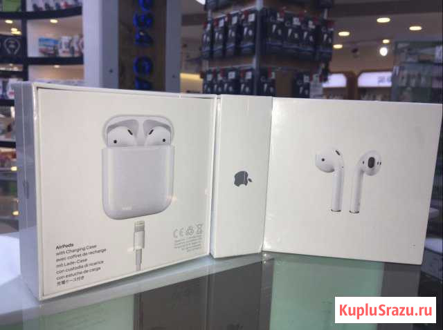 Apple AirPods 2 новые запечатанные оригинал Красноярск - изображение 1