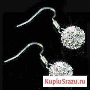 Серьги Шамбола с кристаллами Swarovski Калининград