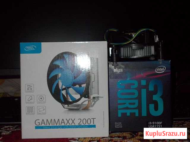 Процессор Intel i3 9100F box + кулер Gammaxx 200T Плюсса - изображение 1