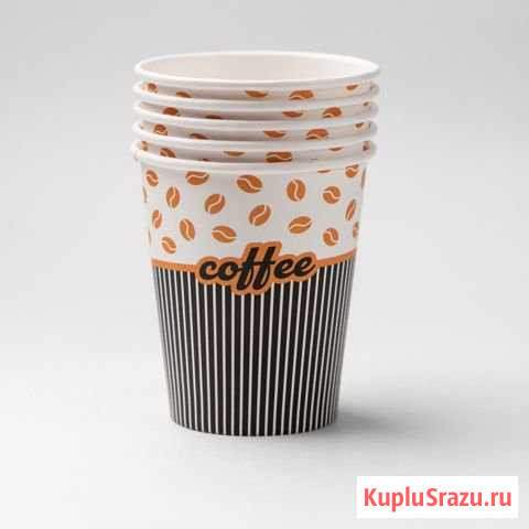 Одноразовые бумажные стаканчики 350 мл Серпухов - изображение 1