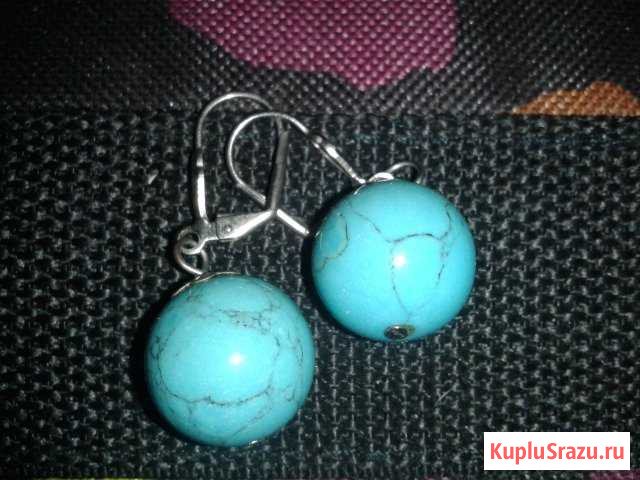 Серьги из Севастополя бирюза новые Верхняя Пышма - изображение 1