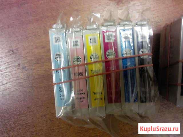 Оригинальные картриджи для Epson P50 T0801-T0806 Рязань - изображение 1