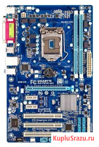 Материнская плата gigabyte GA-P61A-D3 (rev. 2.0) Инта - изображение 1