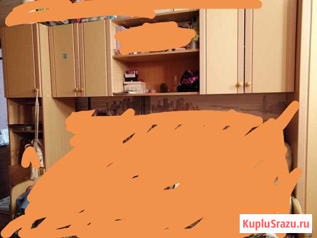 Односпальная кровать со шкафами и полками Бузулук - изображение 1