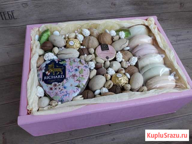 Вкусный набор в боксе с орехами Ульяновск - изображение 1