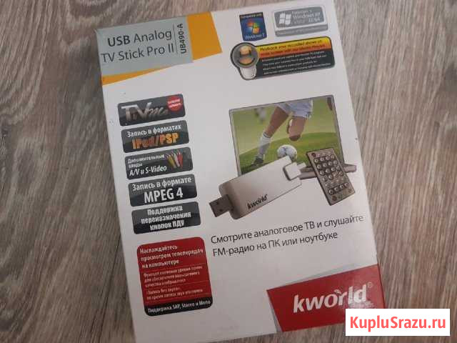 Аналоговый USB FM и TV-тюнер KWorld KW-UB490-A Иркутск - изображение 1