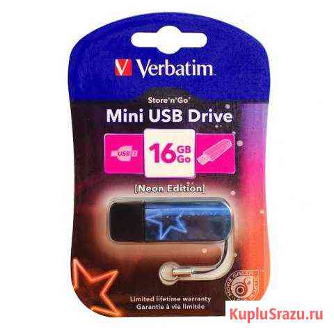 Новая флешка 16GB Verbatim Mini Neon Edition Пермь