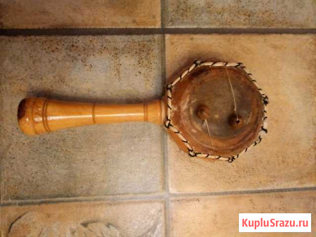 Барабан, колотушка, домара Тунис олива кожа Ярославль - изображение 1
