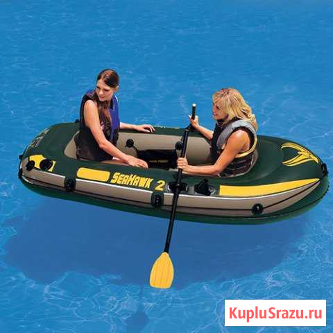 Двухместная надувная лодка Intex SeaHawk 2 Set Симферополь - изображение 1