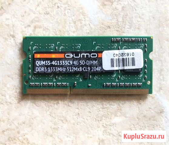 Оперативная память 4 гб 1 шт. Qumo QUM3S-4G1333C9 Нальчик - изображение 1