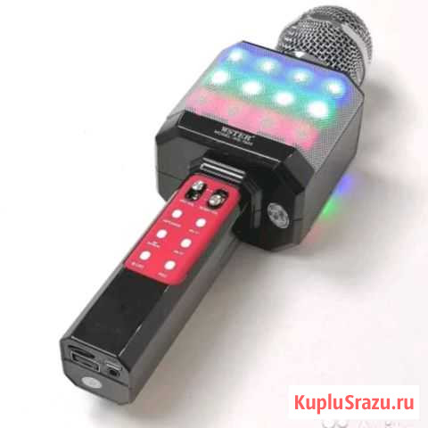 Беспроводной караоке микрофон WS-1828 красный Брянск - изображение 1