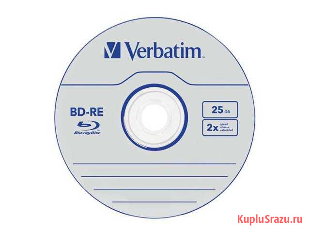 Диски BD RE Verbatim 25 Gb 2x Jewel Case (5) Тверь - изображение 1