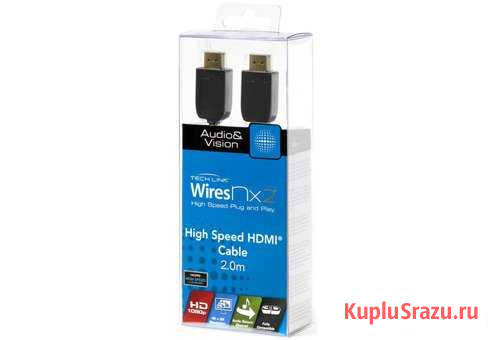 Кабель Techlink WiresNX2 hdmi plug - hdmi plug 2m Кингисепп - изображение 1