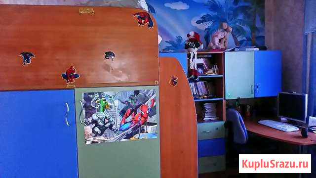 Детский уголок с кроватью (ортопедический матрас п Волгореченск - изображение 1