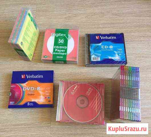 Диски Verbatim dvd-r, cd-r, cd-rw, конверты Челябинск