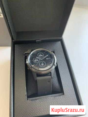 Garmin Fenix 5 Plus Sapphire Leather Band Егорьевск - изображение 1
