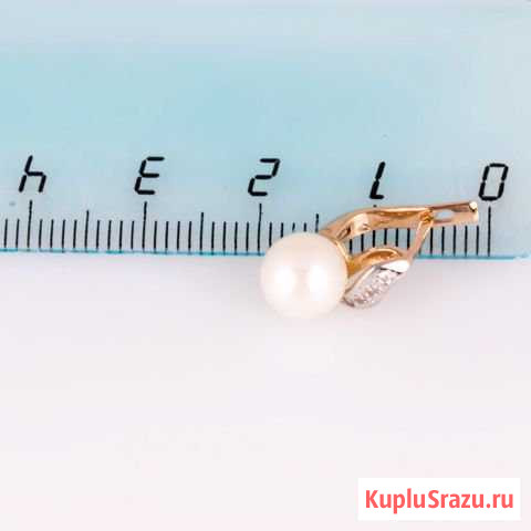 Серьги из красного и белого золота с жемчугом Прибельский - изображение 1