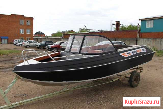 Новая моторная лодка Orionboat 46 Д в черном цвете Ижевск - изображение 1