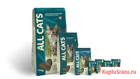 Корм для кошек All Cats 400 гр Архангельск - изображение 1