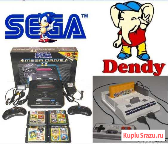 Sega Mega Drive 2 сега мега драйв 2 Dendy Junior Электросталь - изображение 1