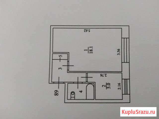 1-к квартира, 29.6 кв.м., 3/5 эт. Радужный - изображение 1