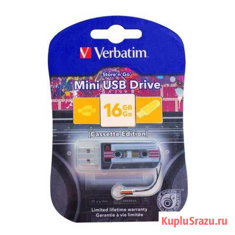 Новая флешка 16GB Verbatim Mini Casette Edition Пермь - изображение 1