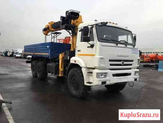 Камаз 43118 с кму Soosan SCS866LS Top + бур 400мм Липецк