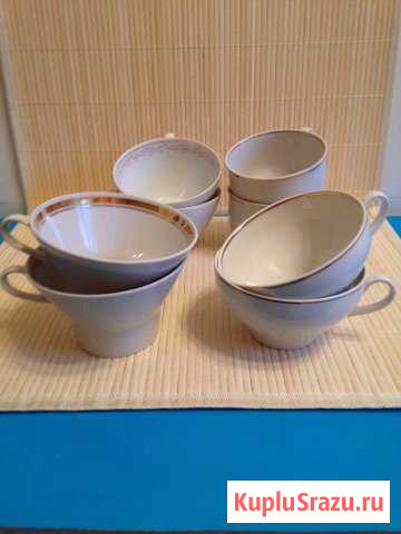 Белые чашки 70-80 гг. СССР Серпухов - изображение 1