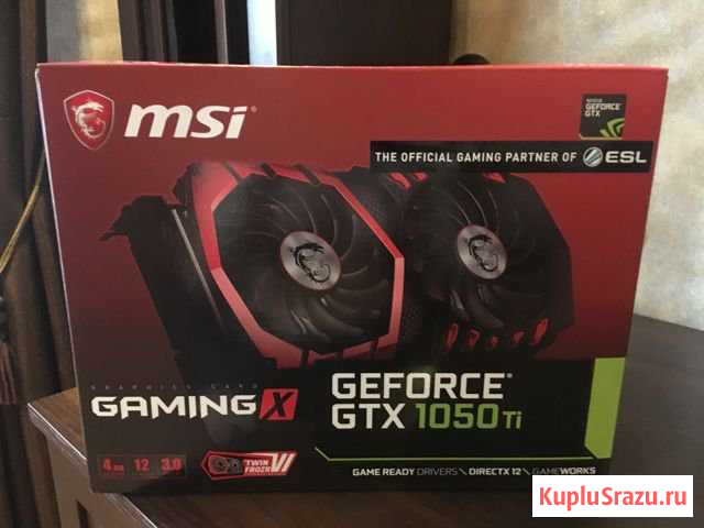 MSI GeForce GTX 1050 ti gaming X 4G Вязьма - изображение 1