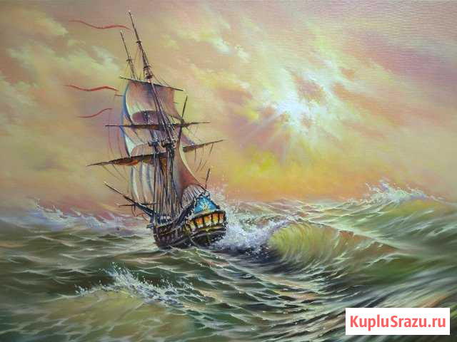 К родным берегам 40х60холст масло Феодосия - изображение 1