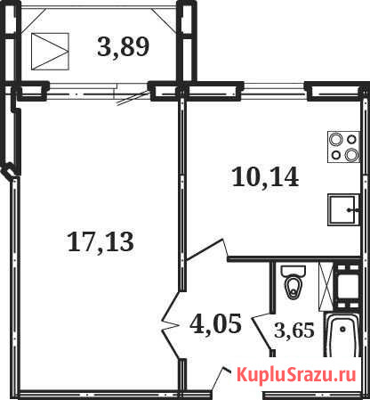 1-к квартира, 36.9 кв.м., 8/10 эт. Обнинск - изображение 1
